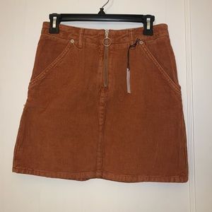 Topshop Corduroy Skirt
